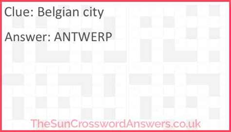 city in belgium crossword clue